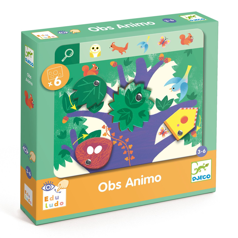 Djeco Keress és pörgess, Állatok - Eduludo Obs Animo Djeco Keress és pörgess, Állatok - Eduludo Obs Animo