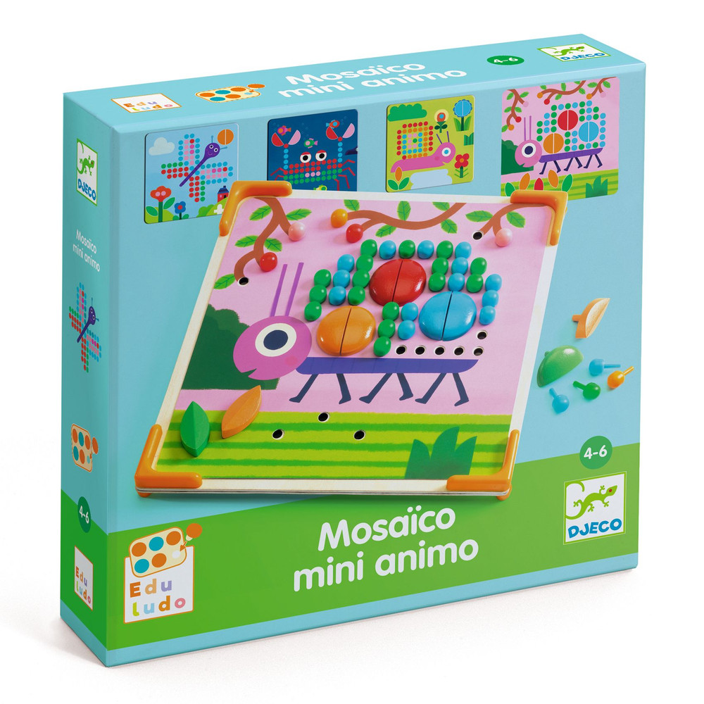 Djeco Eduludo Mosaico Mini Animo – Kisállatos mozaik készítő játék (4+) Djeco Eduludo Mosaico Mini Animo – Kisállatos mozaik készítő játék (4+)