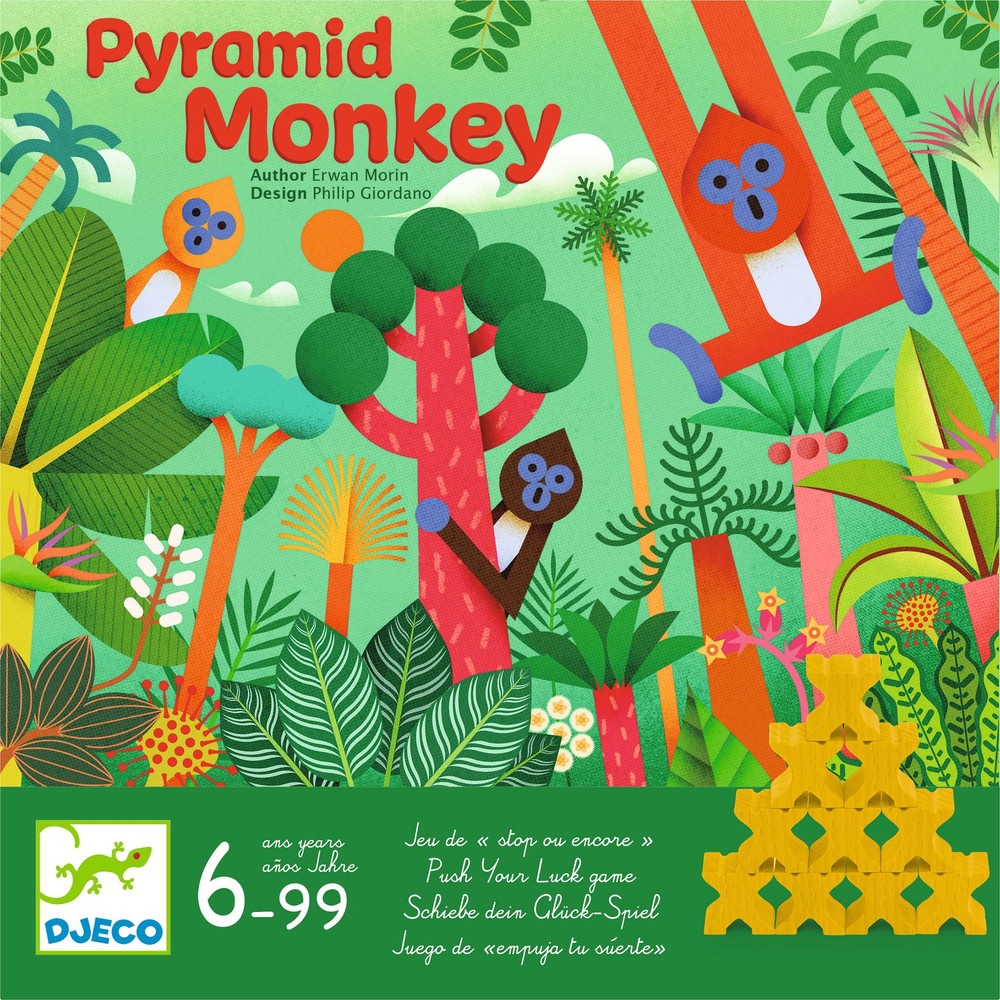Djeco Pyramid Monkey – Majompiramis társasjáték (6+)