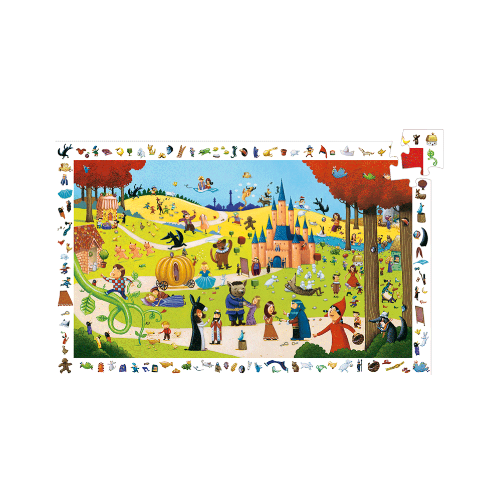 Djeco Megfigyeltető puzzle - Mesék, 54 db-os - Tales