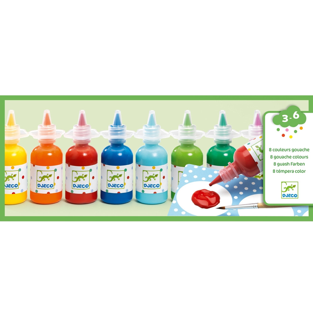 Djeco gouache festék 8 színű