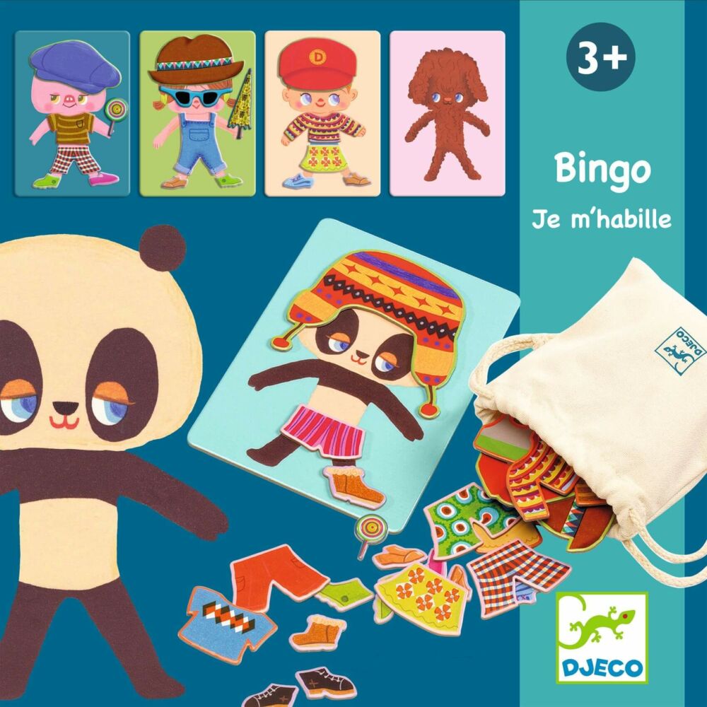 Djeco öltöztető játék - Dress up bingo - Ruha bingó