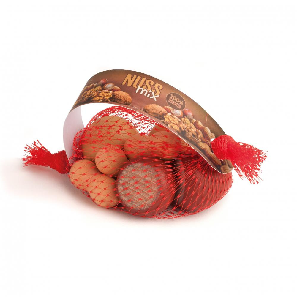 Erzi diókeverék hálóban fajáték