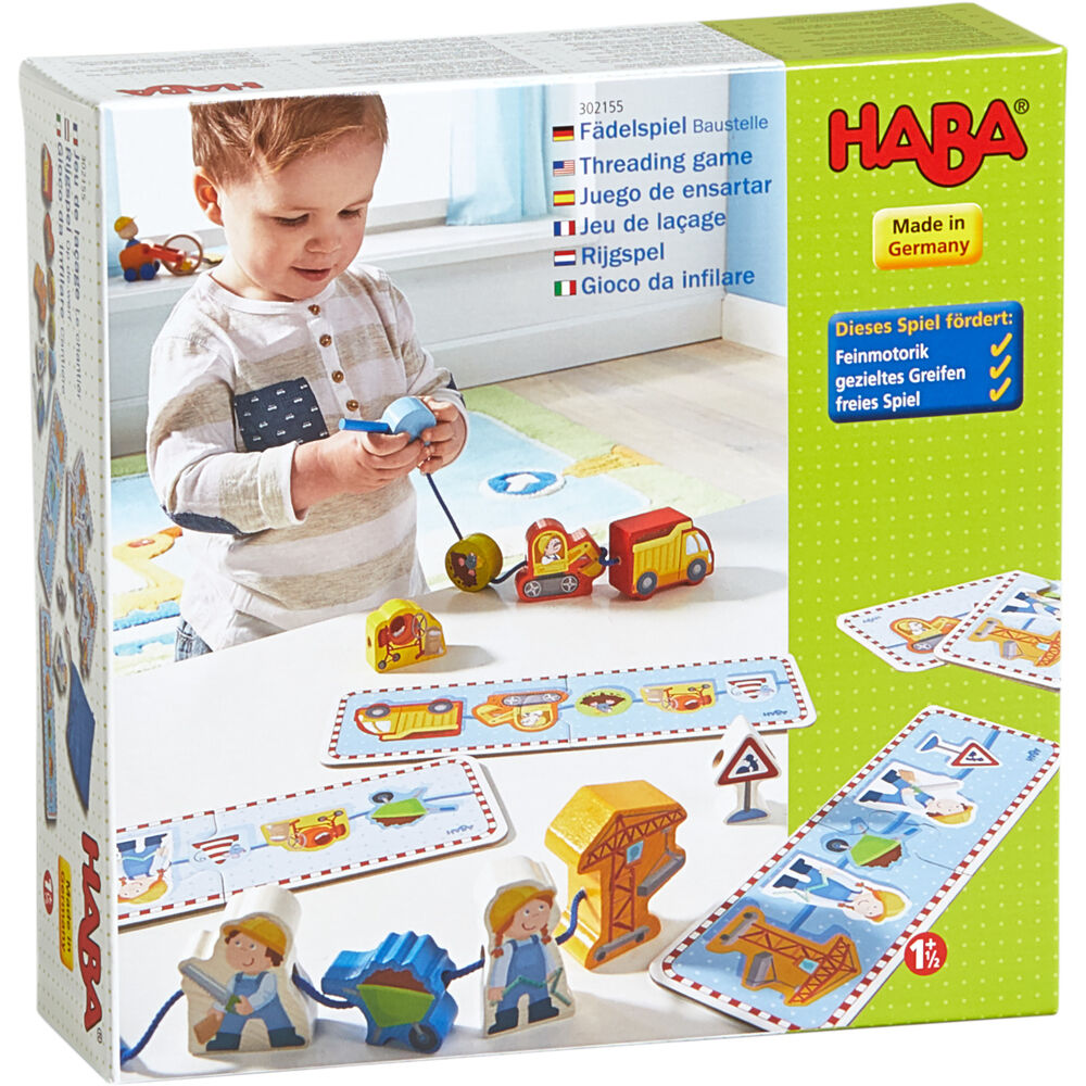 HABA fűzős játék építkezés