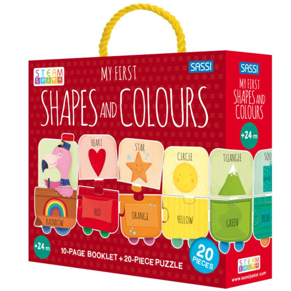 SASSI puzzle és kiskönyv - My first shapes and colours