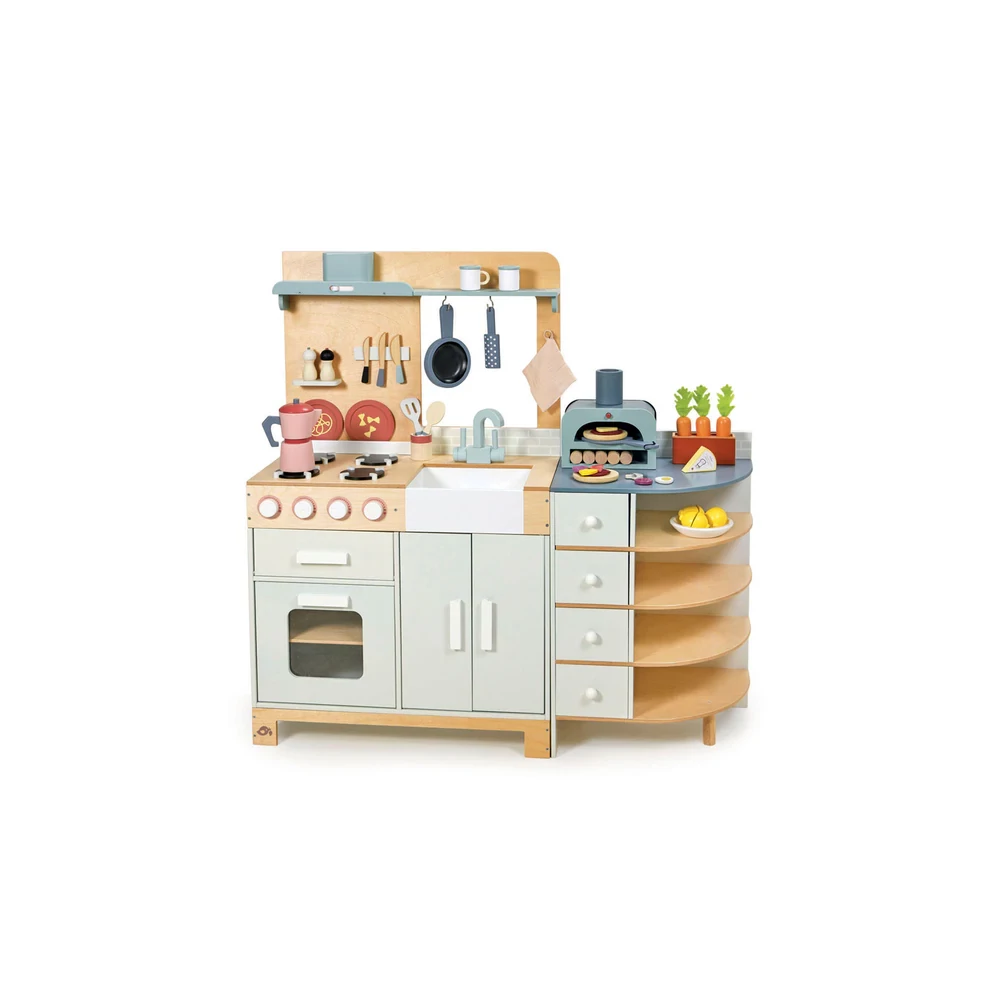 Tender Leaf Toys Fa játékkonyha pizzasütővel La Fiamma Grand Kitchen