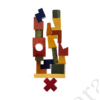 Kép 1/4 - wooden-story-szivarvany-toronyepito-kockak fajáték fakocka toronyépítő játék