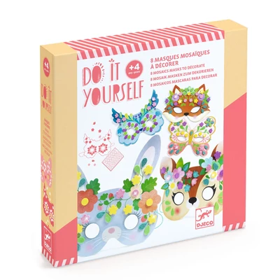 Djeco készítsd magad erdei állatos maszk készlet