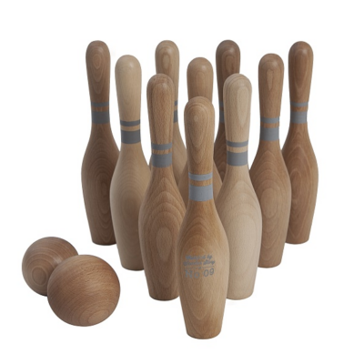 wooden-story-natur-bowling-szett fa bowling készlet  fa bowling szett fa golyók