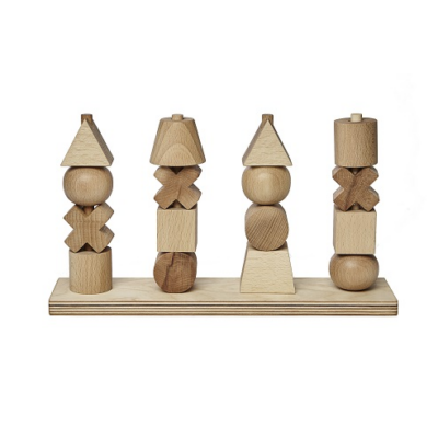 wooden-story-natur-formarako-torony-xl fajáték torony építőjáték