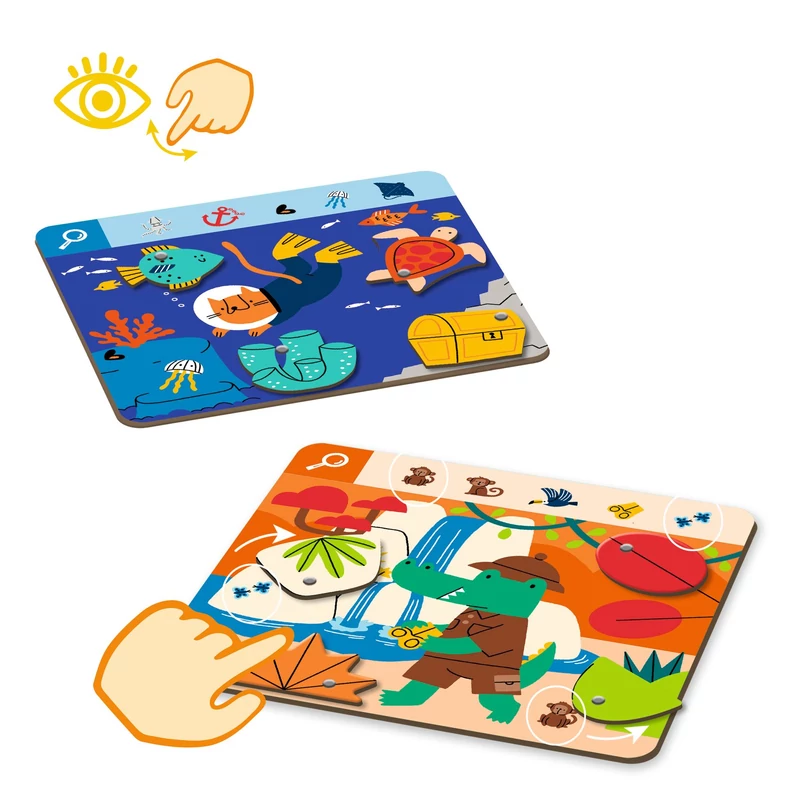 Djeco Keress és pörgess kaland