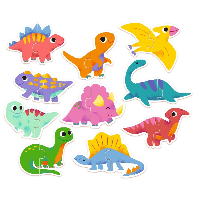 djeco párosító puzzle - dinosaurus