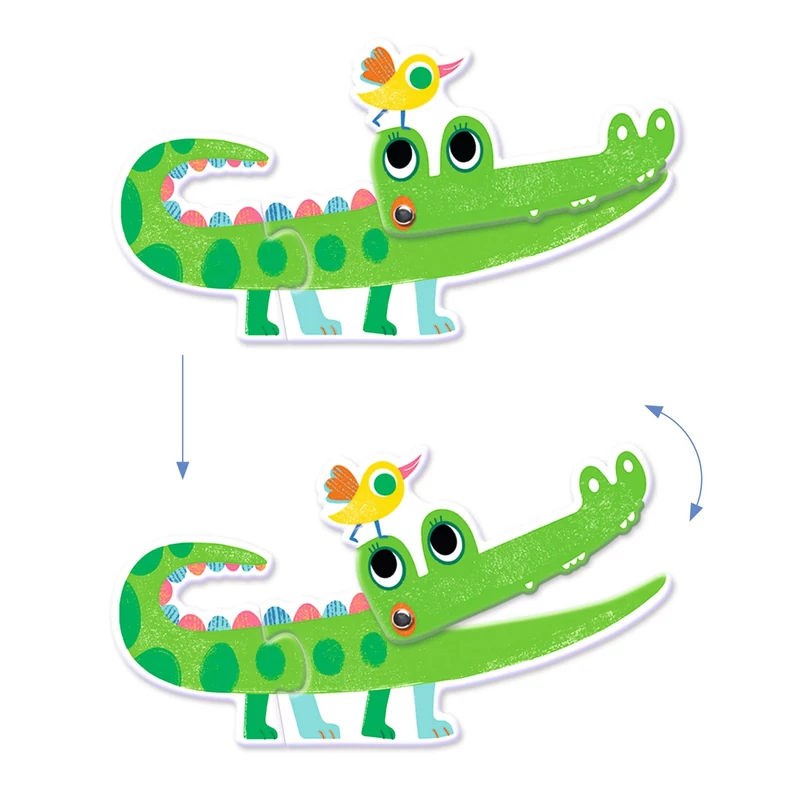 Djeco Articulo Animals párosító puzzle mozgatható 