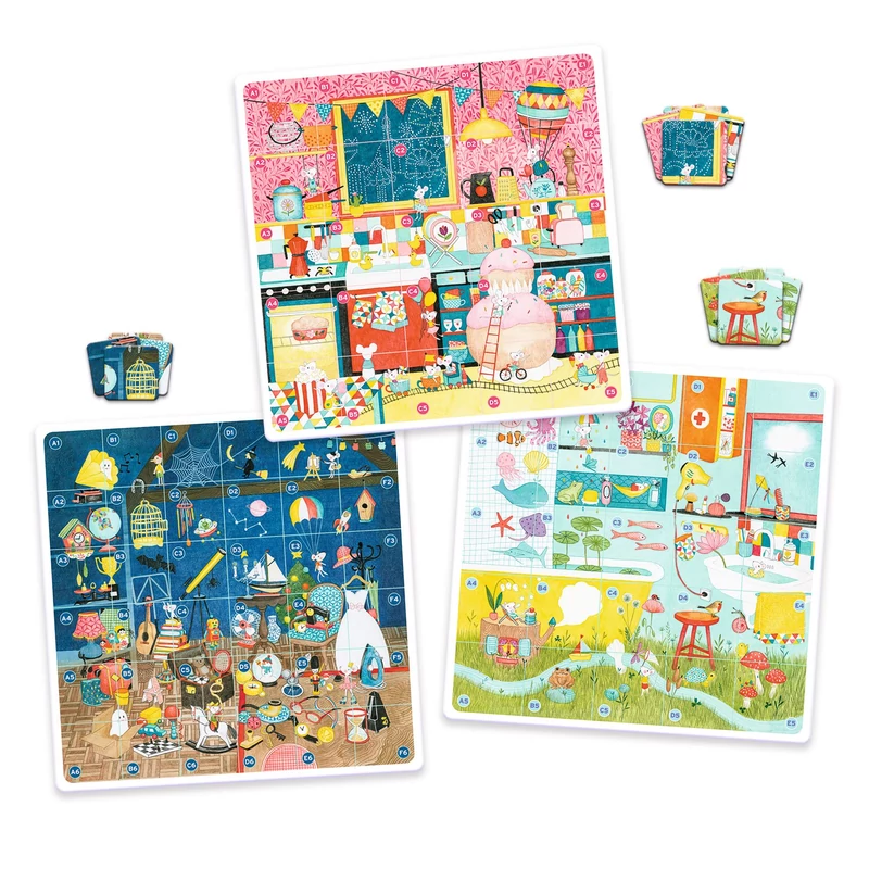 Djeco Társasjáték - Fedél alatt - Katudi Home_jatéktartalma