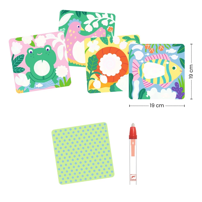 Djeco maszatmentes vízzel színező játék 18 hónapos kortól