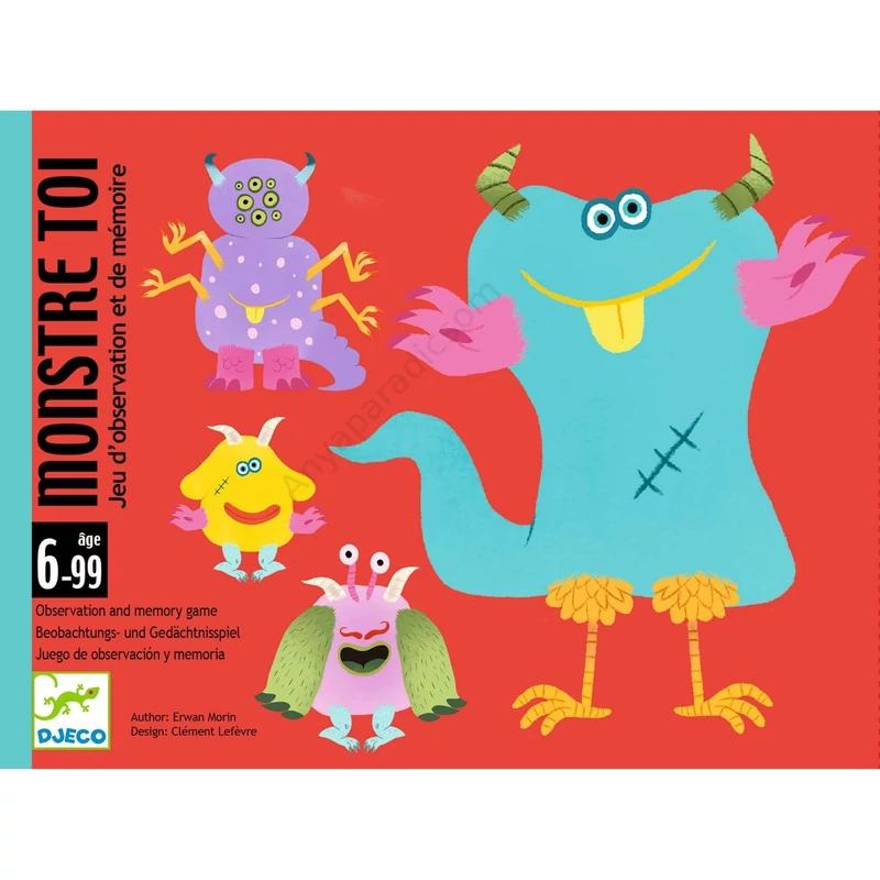 Djeco memória játék - Monstre toi - Szörnyeim
