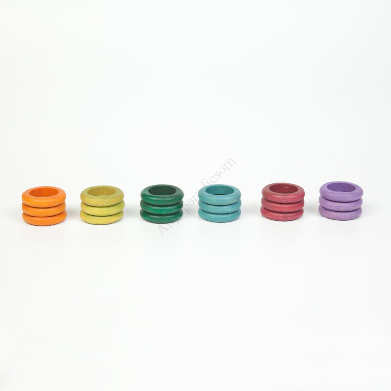Grapat gyűrűk különleges színek 18 db