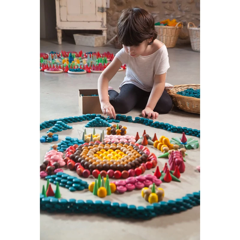 Grapat mandala barna gombák