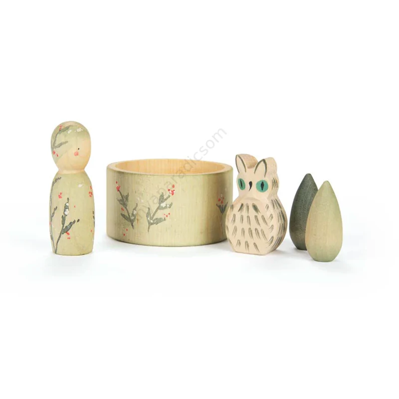 Grapat Hello Winter fa játékszett doboza – limitált kiadás, kézműves fa játék