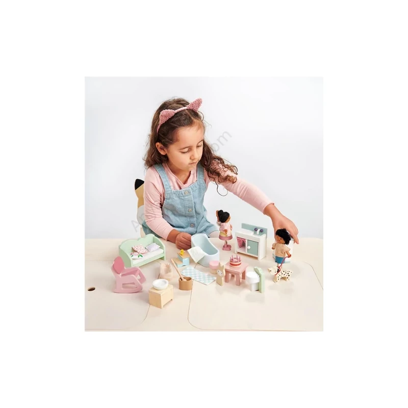 Tender Leaf Toys babaház bútor szett vidéki ház