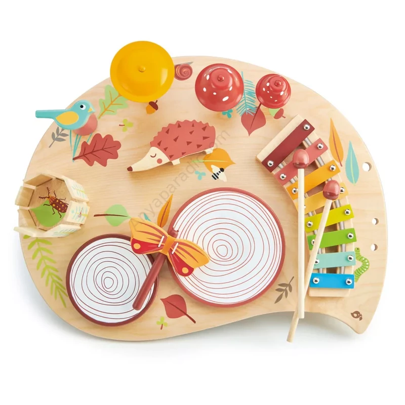 Tender Leaf fa zenélő asztal – Musical Table hangszeres játékkészlet